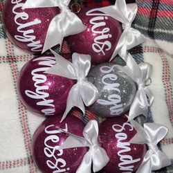 Custom Name Ornaments