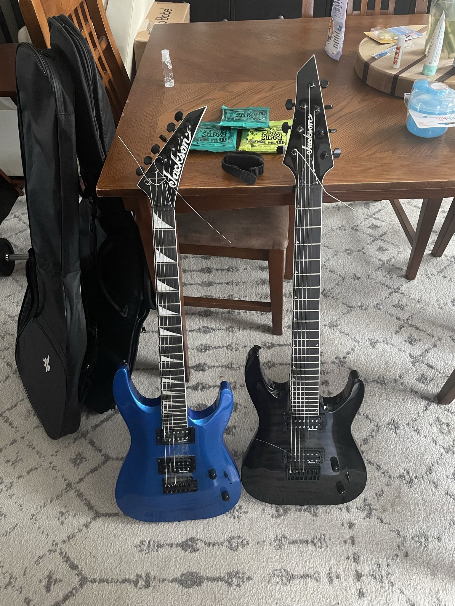 Reduced Price! Package Deal On 6 And 7 String Jackson With Accessories