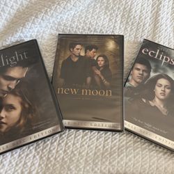 The Twilight Saga (first 3 movies)