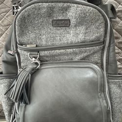 Itsy Ritzy Large Diaper Bag Gray