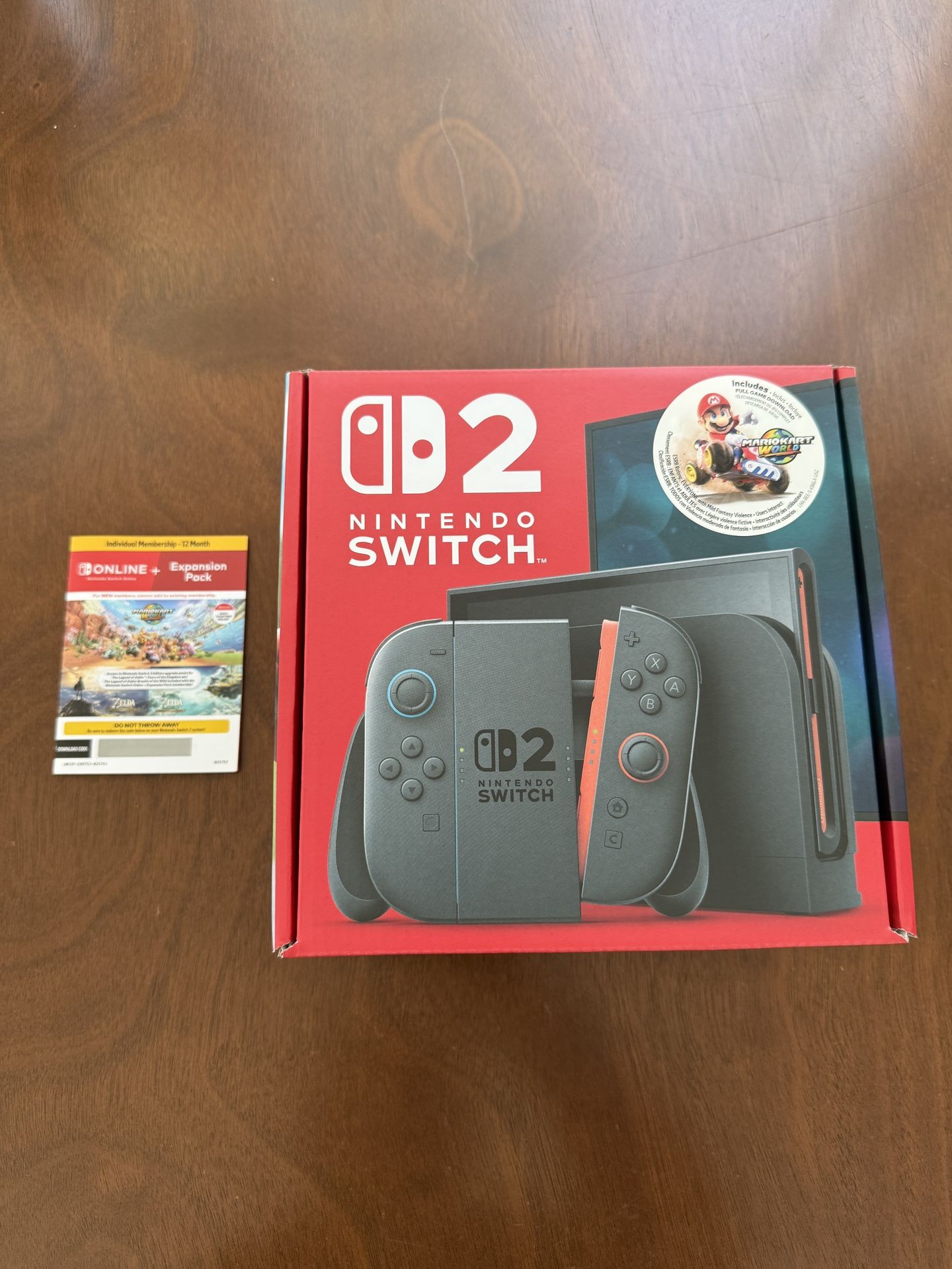 Nintendo Switch 2 Mario Bundle Plus 12 Months Online & Expansion Pack
