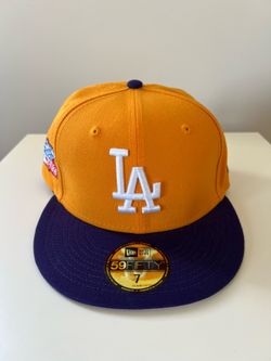 Los Angeles Dodgers New Era 59FIFTY Fitted Hat Lakers Colorway Size 7