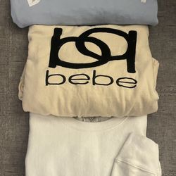 Designer Sweat Shirt Lot (JCrew, Bebe, & Champion)