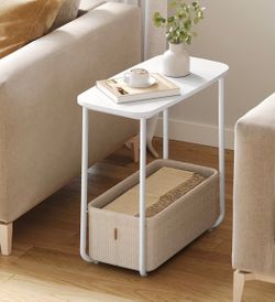 Side table With Storage Bin
