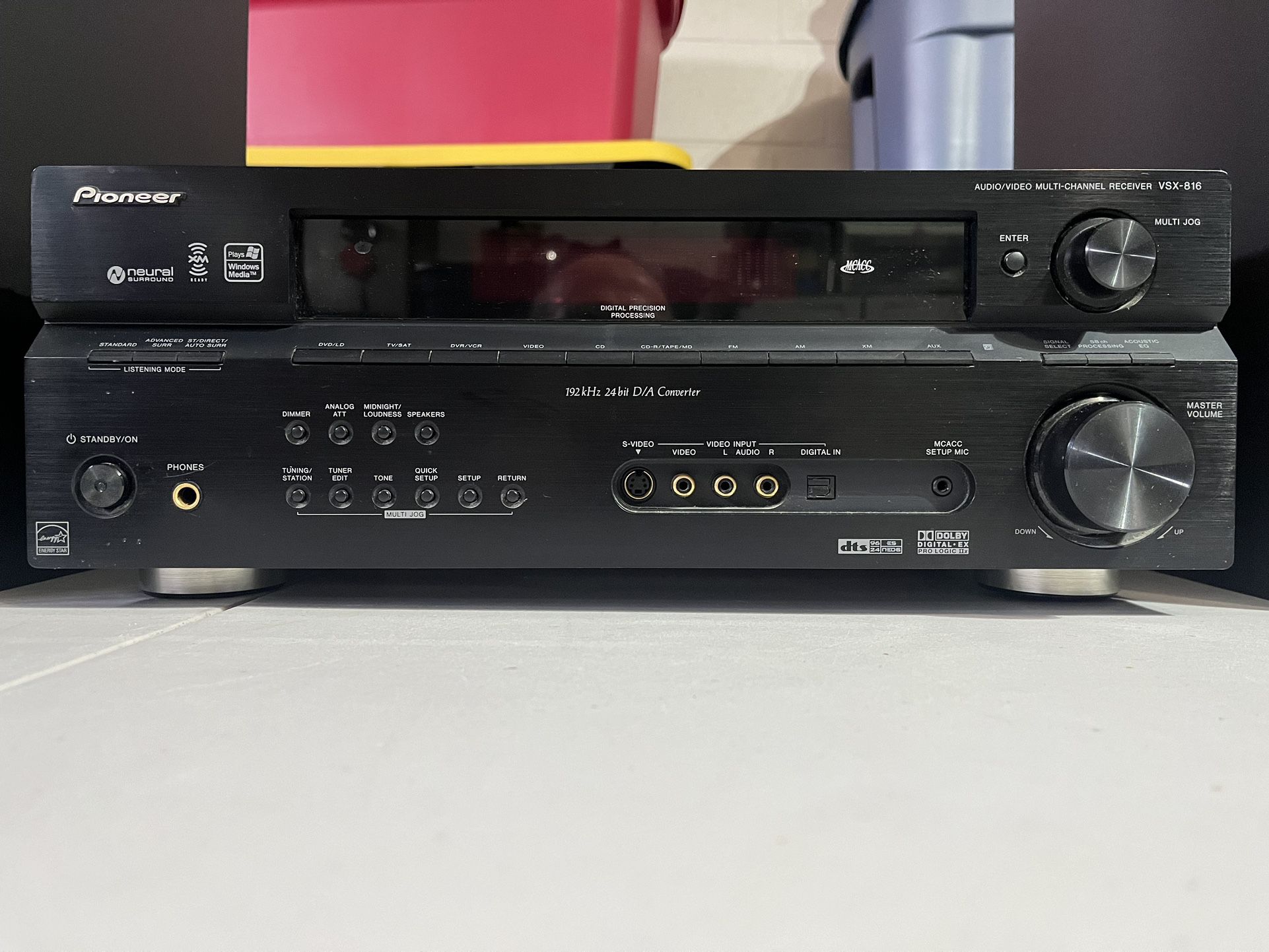 Pioneer  Stereo Receiver VSX-816-K 7.1-channel XM-Ready A/V Receiver, Black