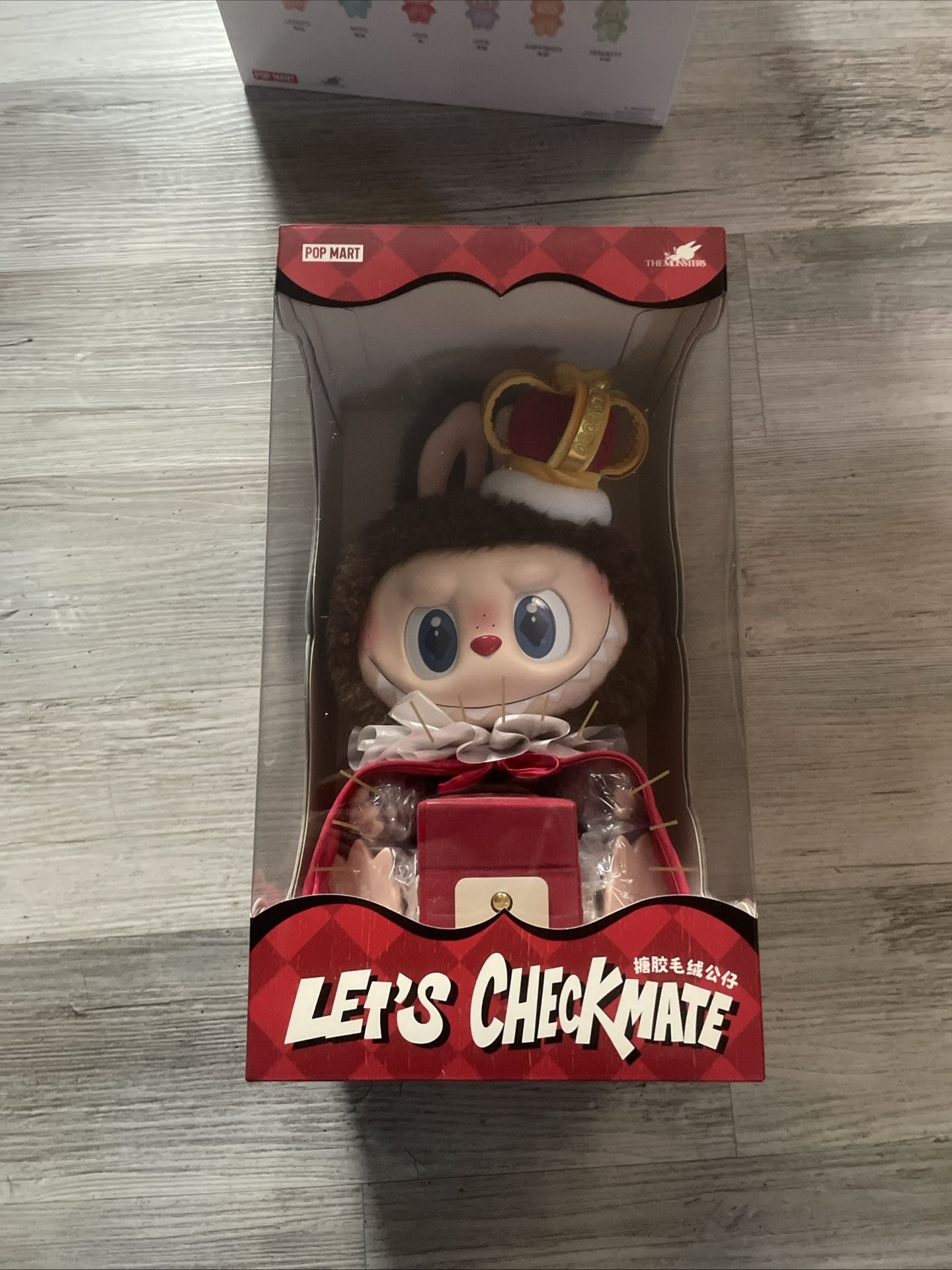 Pop mart Labubu Check mate king plush