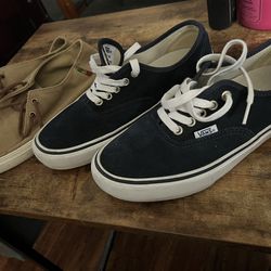 2 Pairs Of Vans Of The Wall