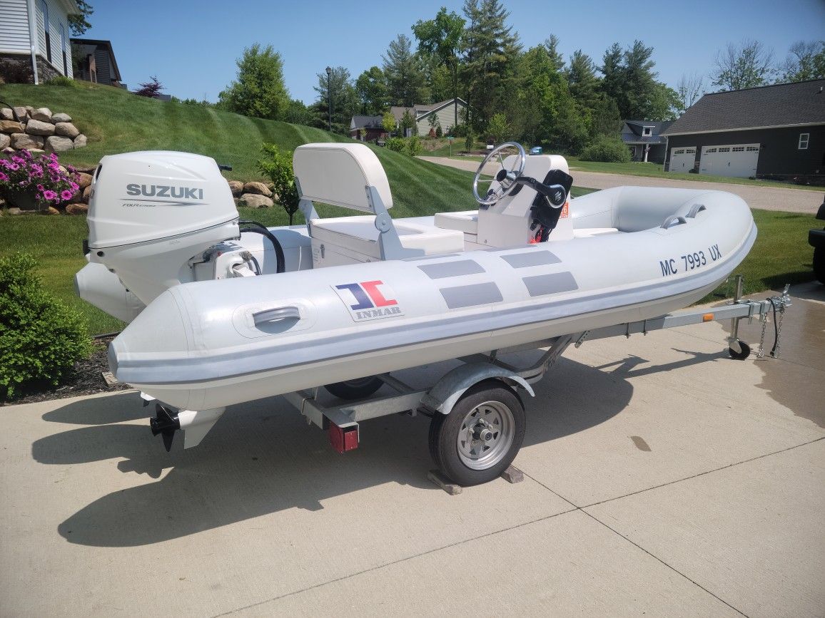 Dinghy/tender: Inmar 12' With 30hp Suzuki Motor, Trailer And Cover