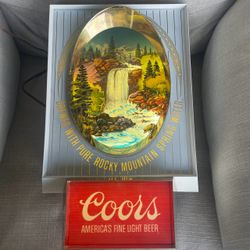 Coors Beer Vintage Lighted Bar Sign