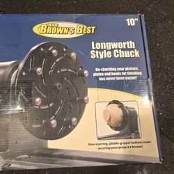 New Ron Brown Best Longworth style chuck 10" lathe tool new 
