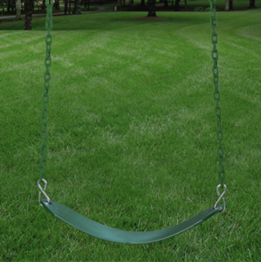 New Brown Wooden Kids Swing Set