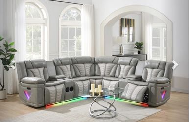 Power Recliner Sectional 