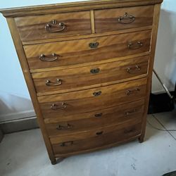 Antique All Wood Dresser 