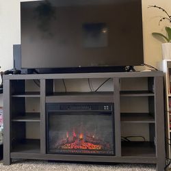 Tv Stand W/ Fireplace 