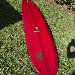 Christenson Longboard  9’10”  Scarlet Begonia