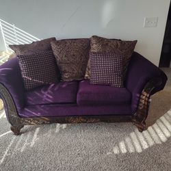 Purple And Gold Couch