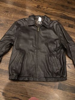 Jos A Bank leather Jacket
