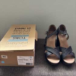 TOMS Strappy Wedges 