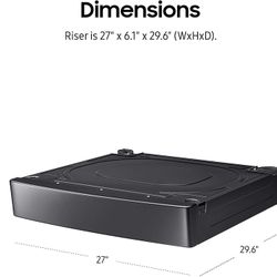 Samsung - 27" Wide Laundry Riser Pedestal Stand 6" Height