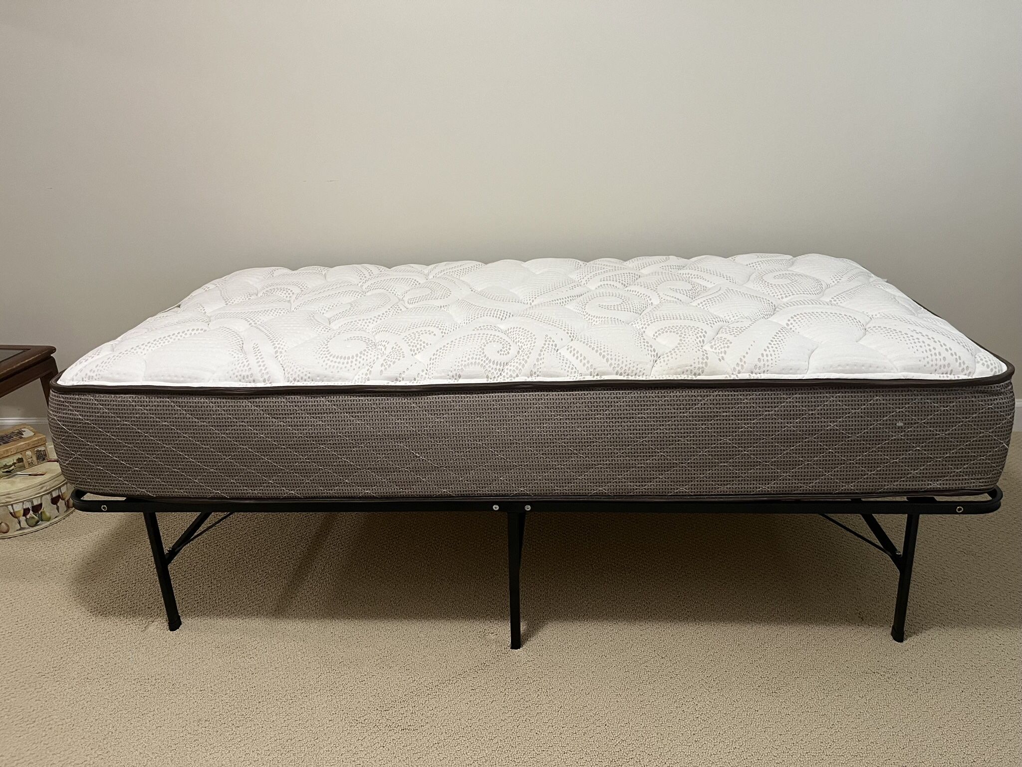 Twin Bed Mattress and frame