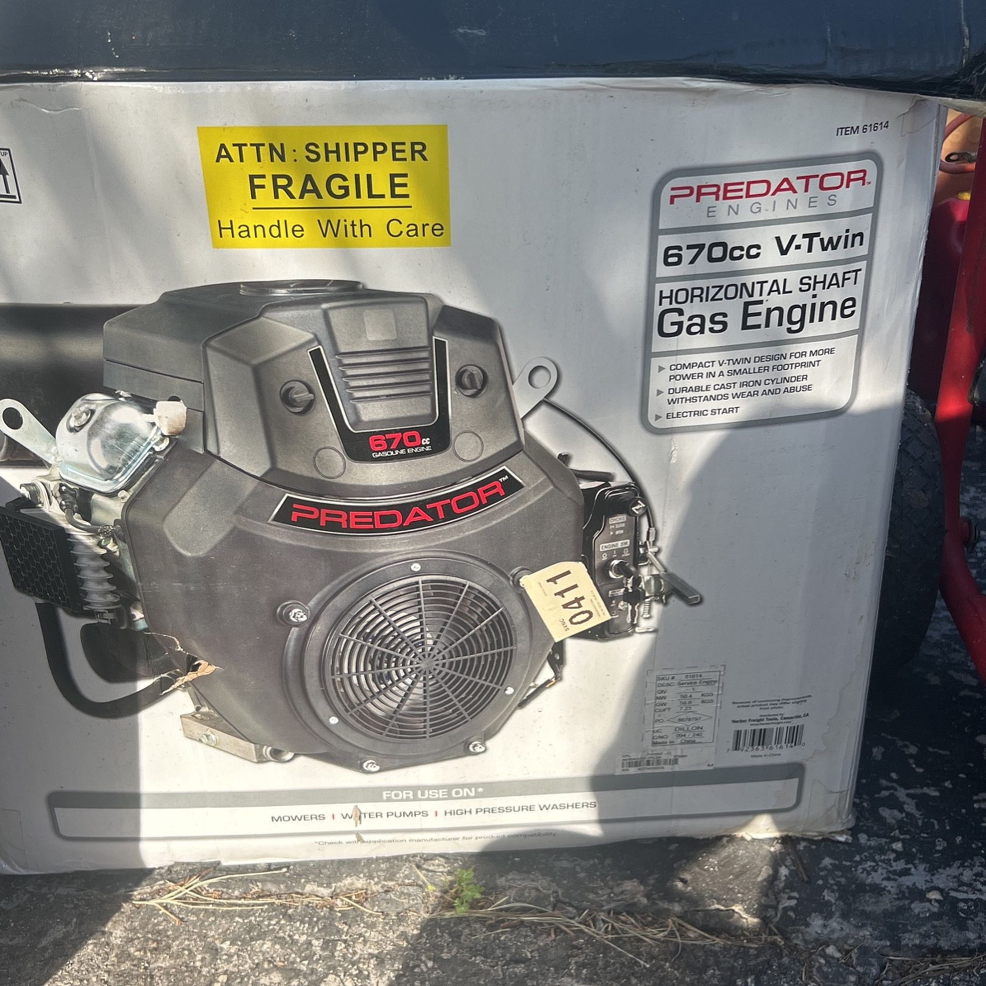 Predator 670cc New Never Used