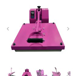 Swing Design 15" x 15" Swing Away 8-in-1 Heat Press - Pink