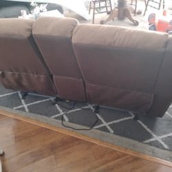 Brown Recliner Couch 