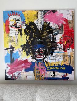 Jean-Michel Basquiat Style Canvas Art – XL