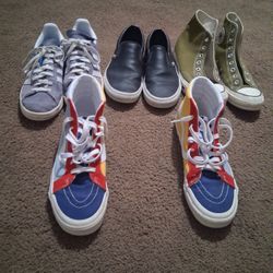 Vans,Adidas,And Converse Shoes