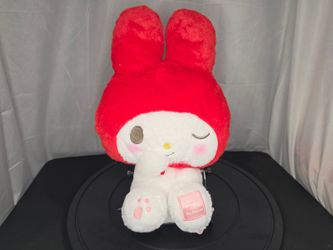 Sanrio My Melody Red Hood Winking Sitting Style 14.6" Plush (Round1 Exclusive)