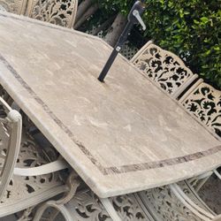 9Pc Patio Set /outdoor Dining Set/Outdoor Furniture/Cash Only 