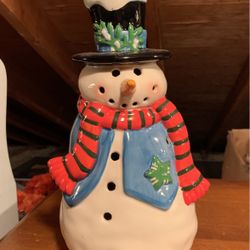 Snowman Candle Holder