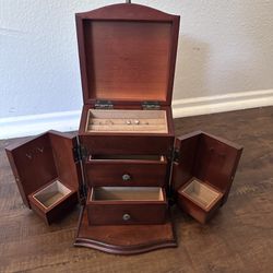 Wooden jewlery box $50
