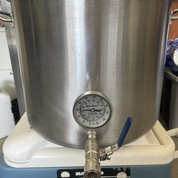 10-Gallon Stainless Steel Brew Pot With All Stainless Steel Fittings