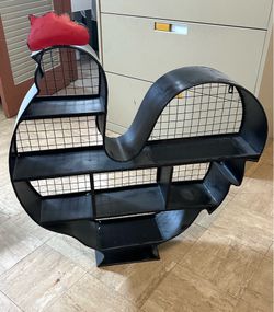 Contemporary Styled Metal Hen Wall Shelf