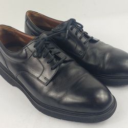 Rockport Mens Dressports MM 318 Black Leather Lace Up Oxford Shoes  Size 10 M