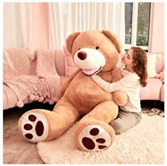 Giant Tan Teddy Bear Ikasa for Amazon