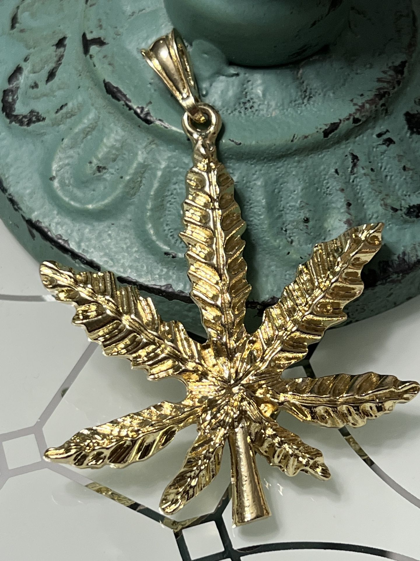 Leave Gold Plated Pendant