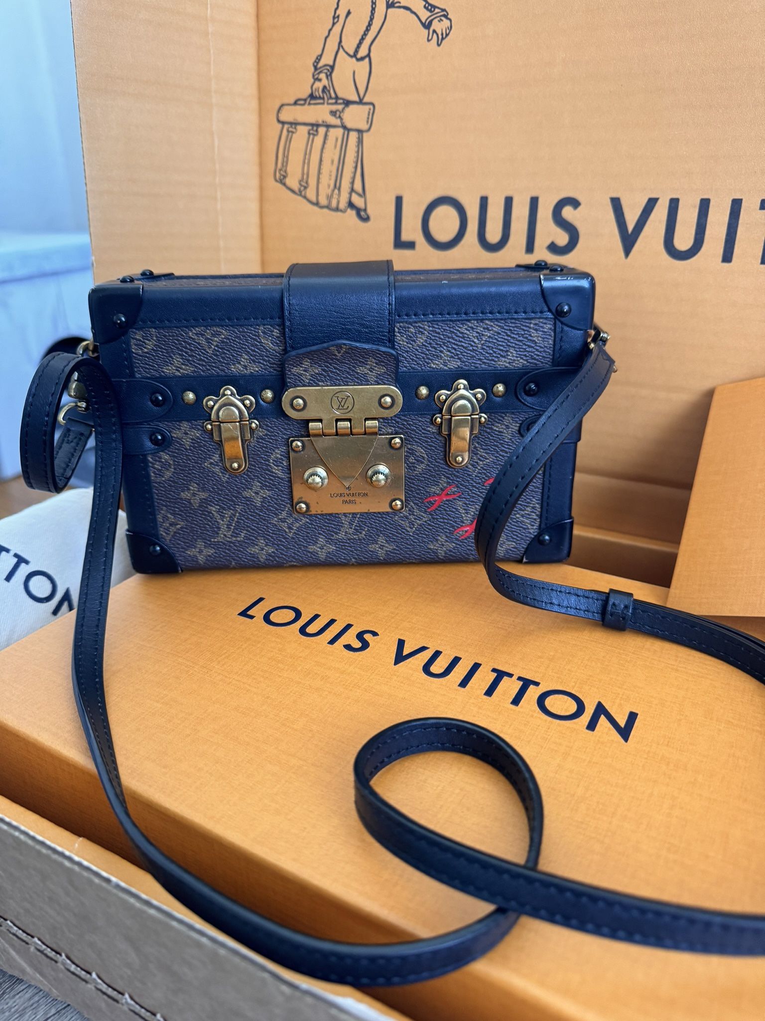 Authentic Petite Malle Louis Vuitton Bag  