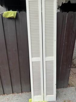 Solid wood Shatters: 80" h x 20" wide x 1"