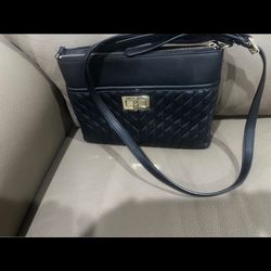 Karl Lagerfeld Leather Cross Body Purse