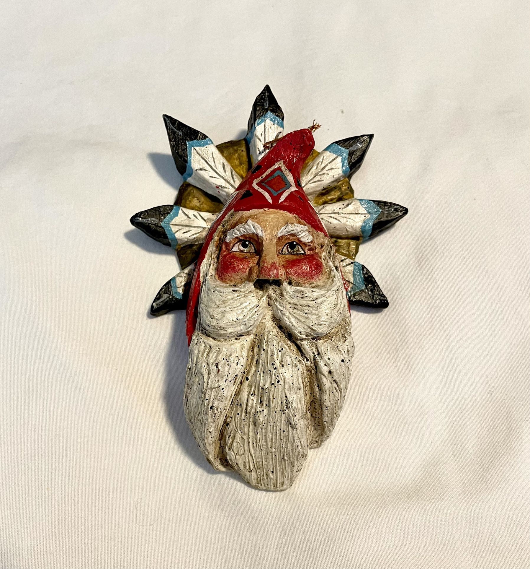**VINTAGE** House of Hatten Santa Claus Ornament - Holiday Decor - Xmas - 1991