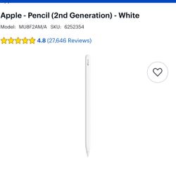Apple Pen: 2nd Generation 