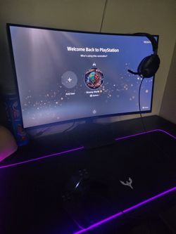 PS5 WITH CURVED MONITOR & HEADSET BUNDLE