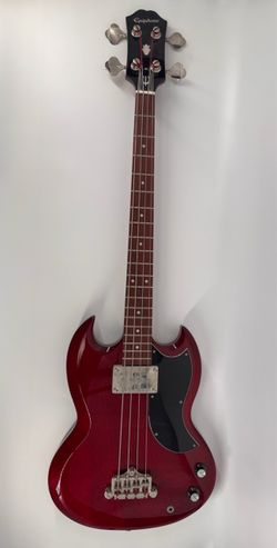 Cherry Red  Epiphone EB-0 Short Scale Bass