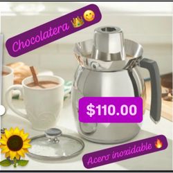 Especial Chocolatera $110.00 3qt Acero Inoxidable Prepara Chocolate Princess House Ventas Finales
