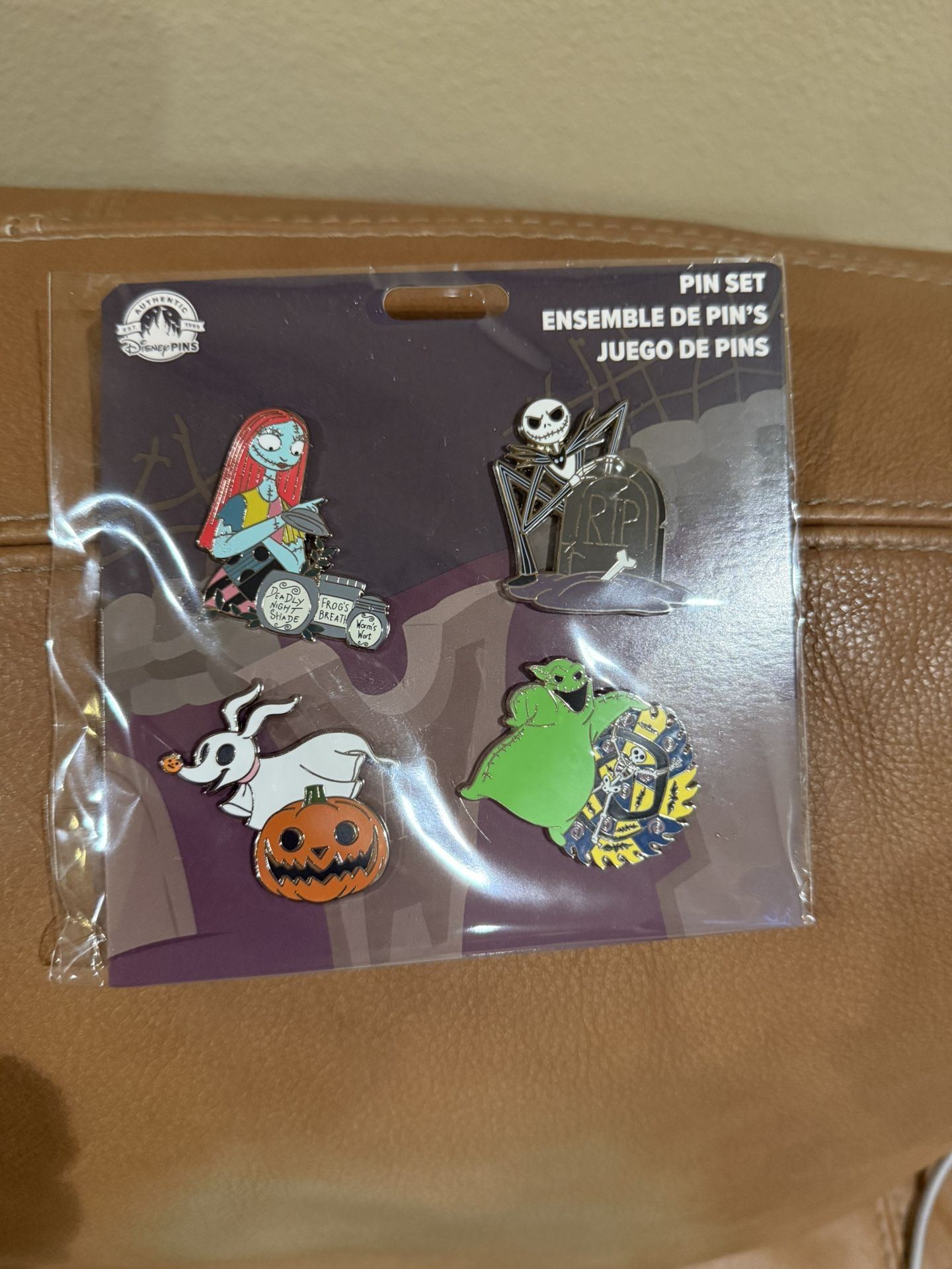 Disney Nightmare Before Christmas Pin Set New 4 Pins Booster Set of 4 2022 SetDisney