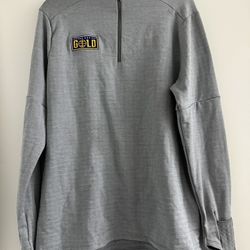 Nike Therma-FIT 1/4 Zip Pullover Men’s L Gray Grand Rapids Gold