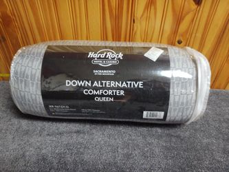 Hard Rock Hotel & Casino Down Alternative Comforter Gray Guitars, Size Queen