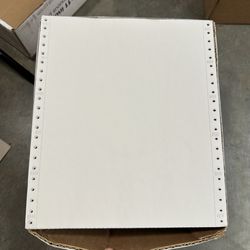 1 Box Office Depot Continuous Paper – 9.5x11” Tractor Feed (2300 Sheets)